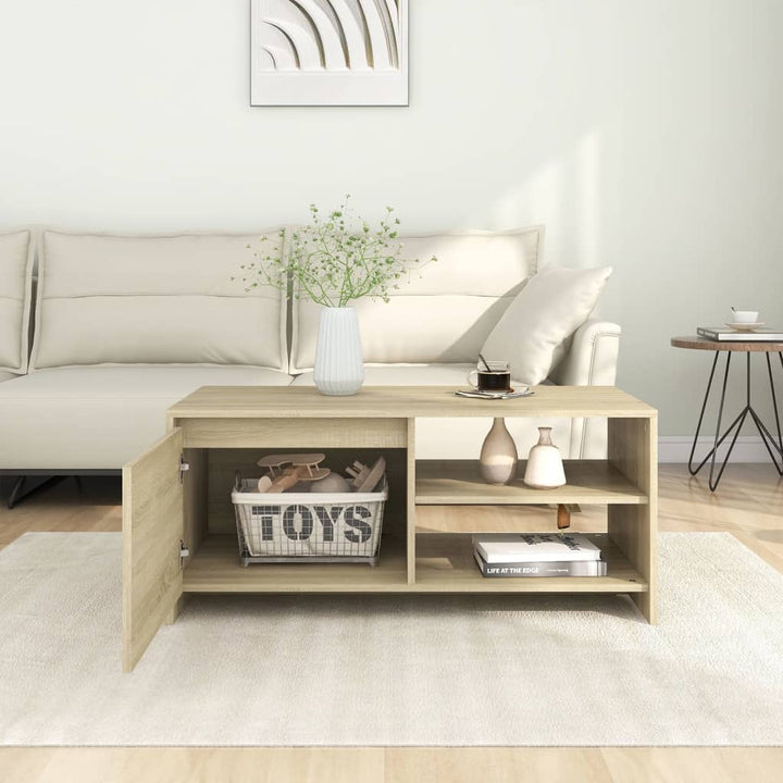 Soffbord Sonoma-Ek 102X50X45 Cm Konstruerat Trä