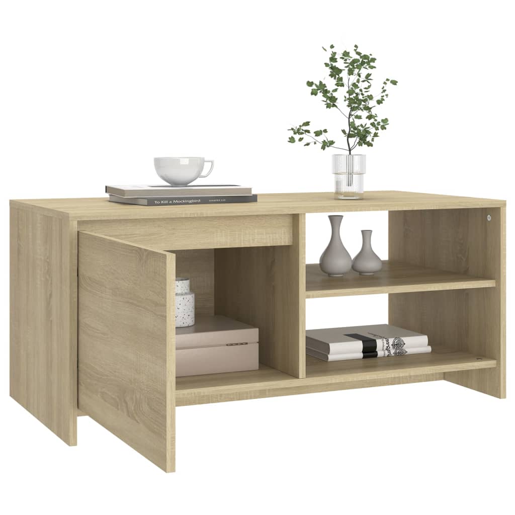 Soffbord Sonoma-Ek 102X50X45 Cm Konstruerat Trä