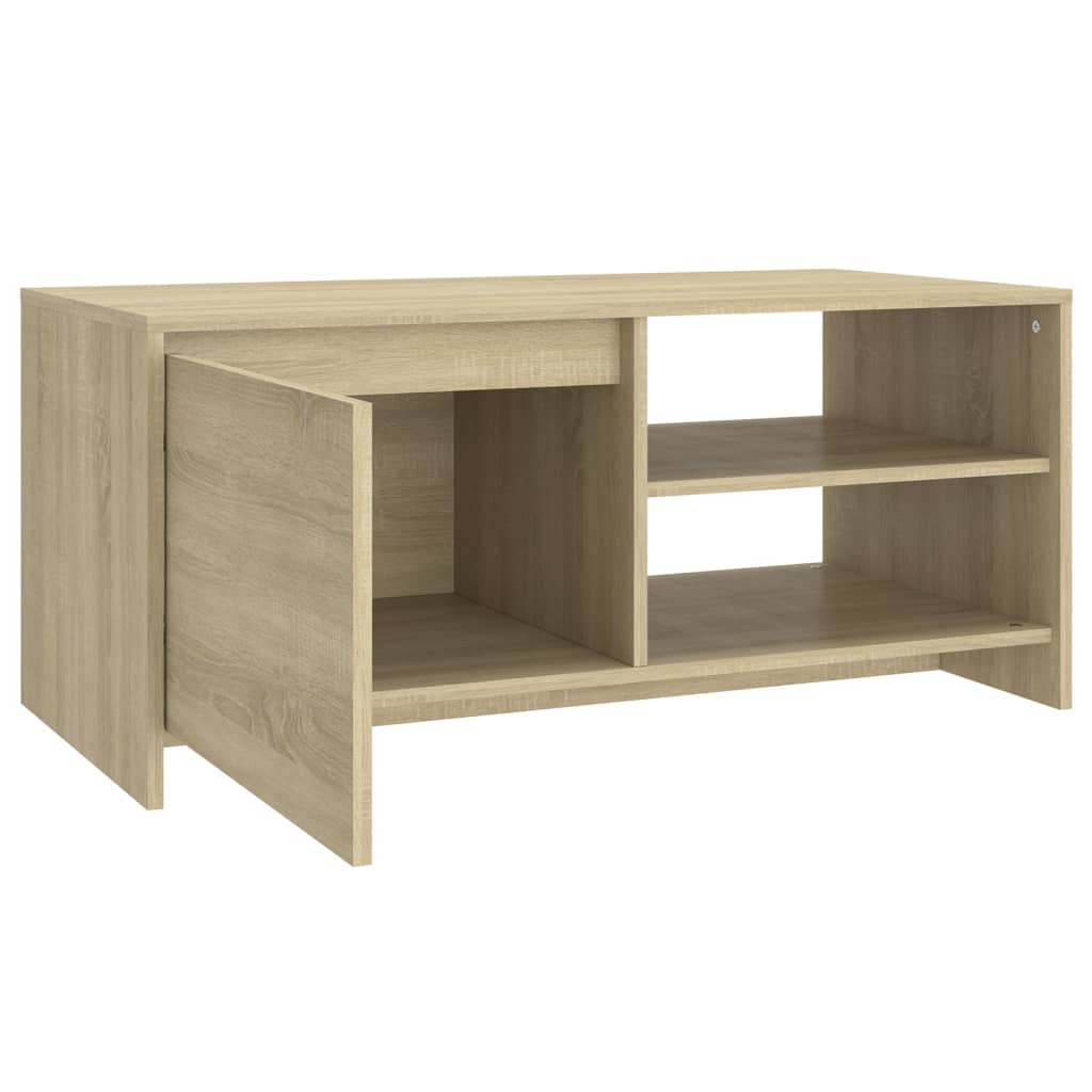 Soffbord Sonoma-Ek 102X50X45 Cm Konstruerat Trä