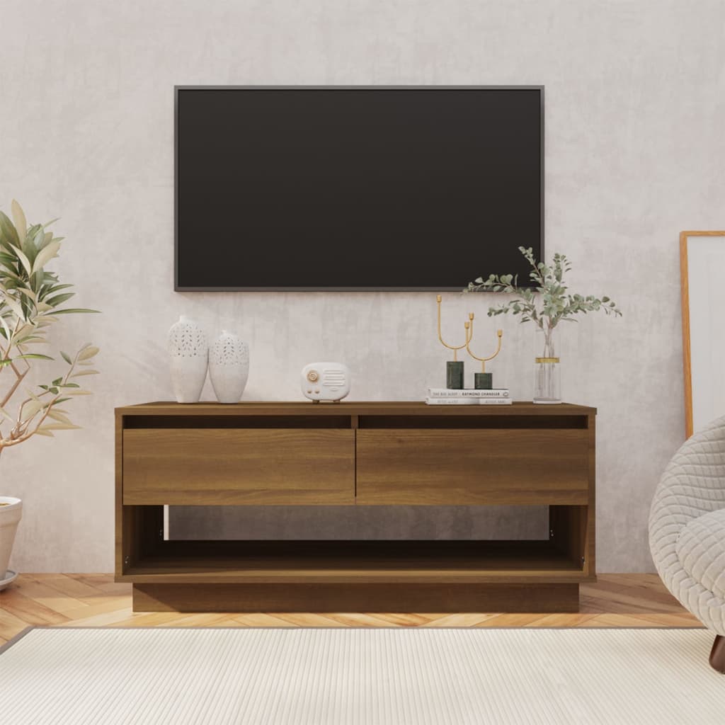 Tv-Bänk 102X41X44 Cm Konstruerat Trä