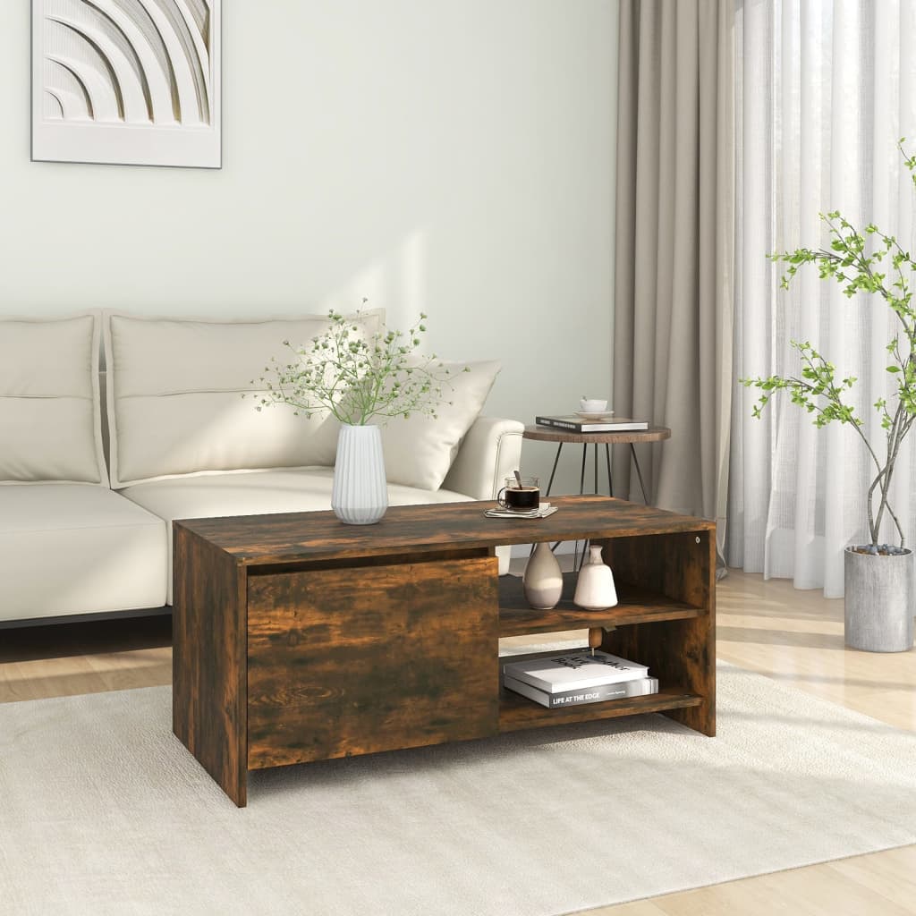Soffbord Sonoma-Ek 102X50X45 Cm Konstruerat Trä