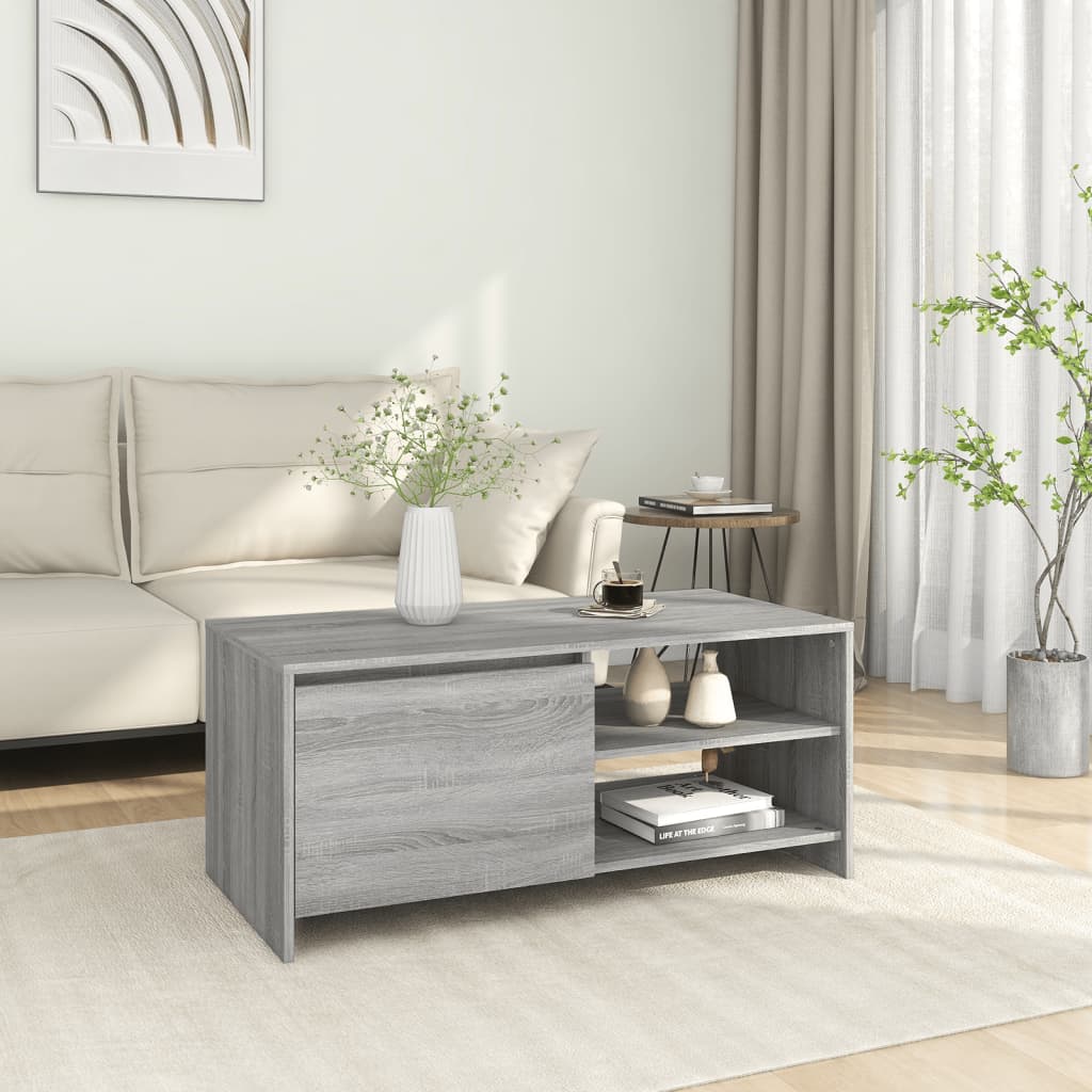 Soffbord Sonoma-Ek 102X50X45 Cm Konstruerat Trä