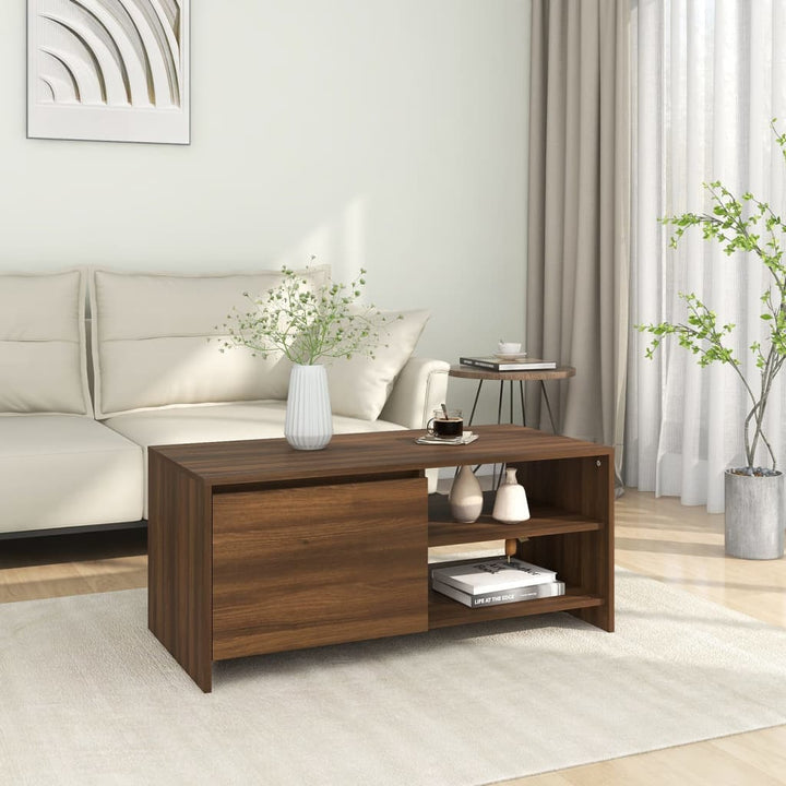 Soffbord Sonoma-Ek 102X50X45 Cm Konstruerat Trä