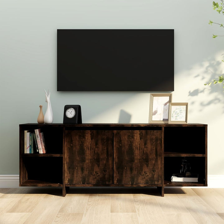 Tv-Bänk Åldrat Trä 130X35X50 Cm Konstruerat Trä