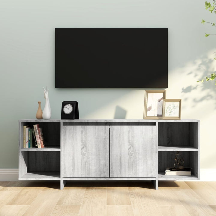 Tv-Bänk Åldrat Trä 130X35X50 Cm Konstruerat Trä