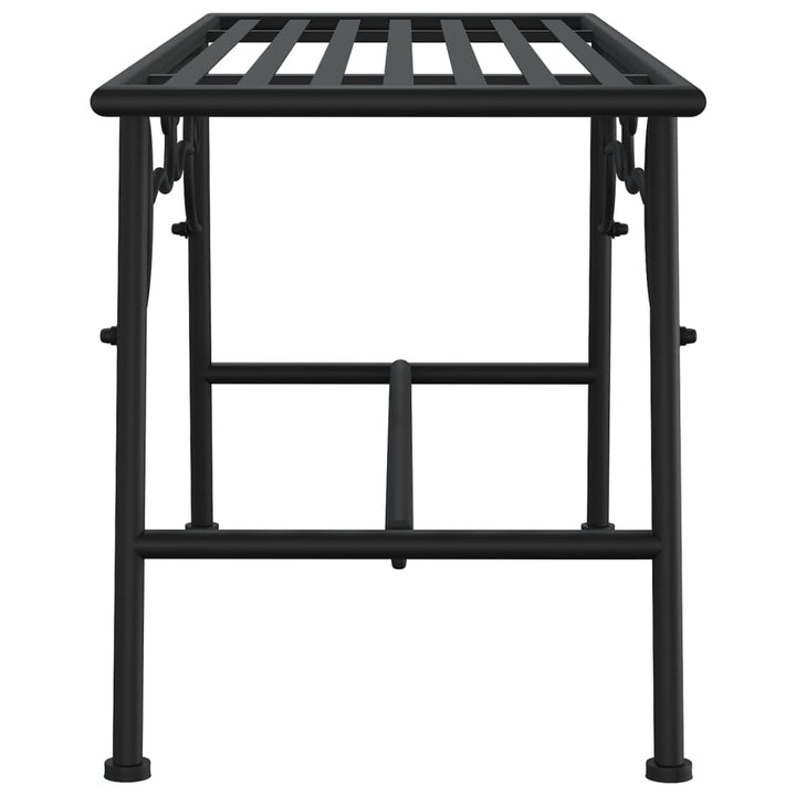 Trädbänk 110 Cm Svart Stål
