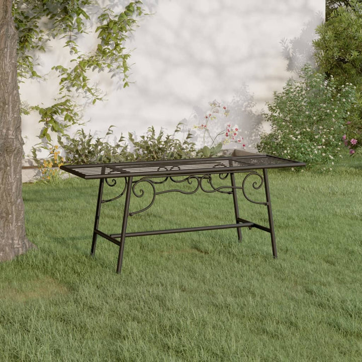 Trädbänk 110 Cm Svart Stål