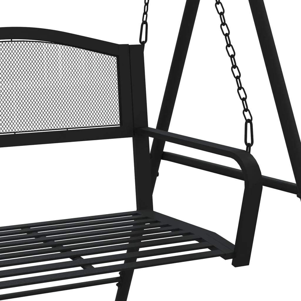 Hammock 124 Cm Svart Stål