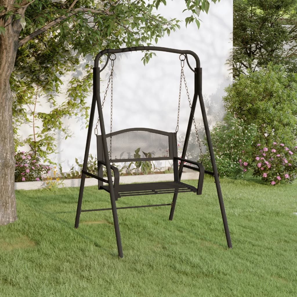 Hammock 124 Cm Svart Stål
