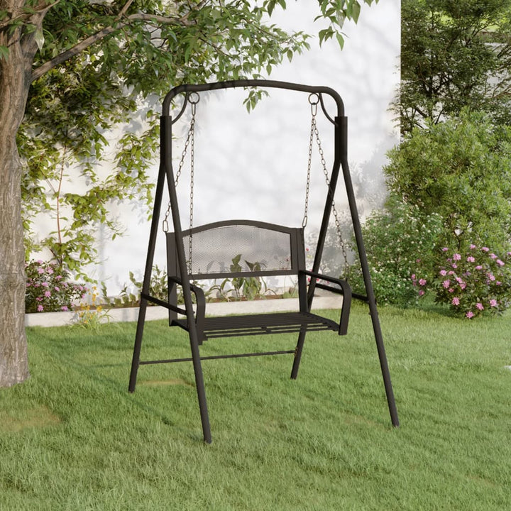 Hammock 124 Cm Svart Stål