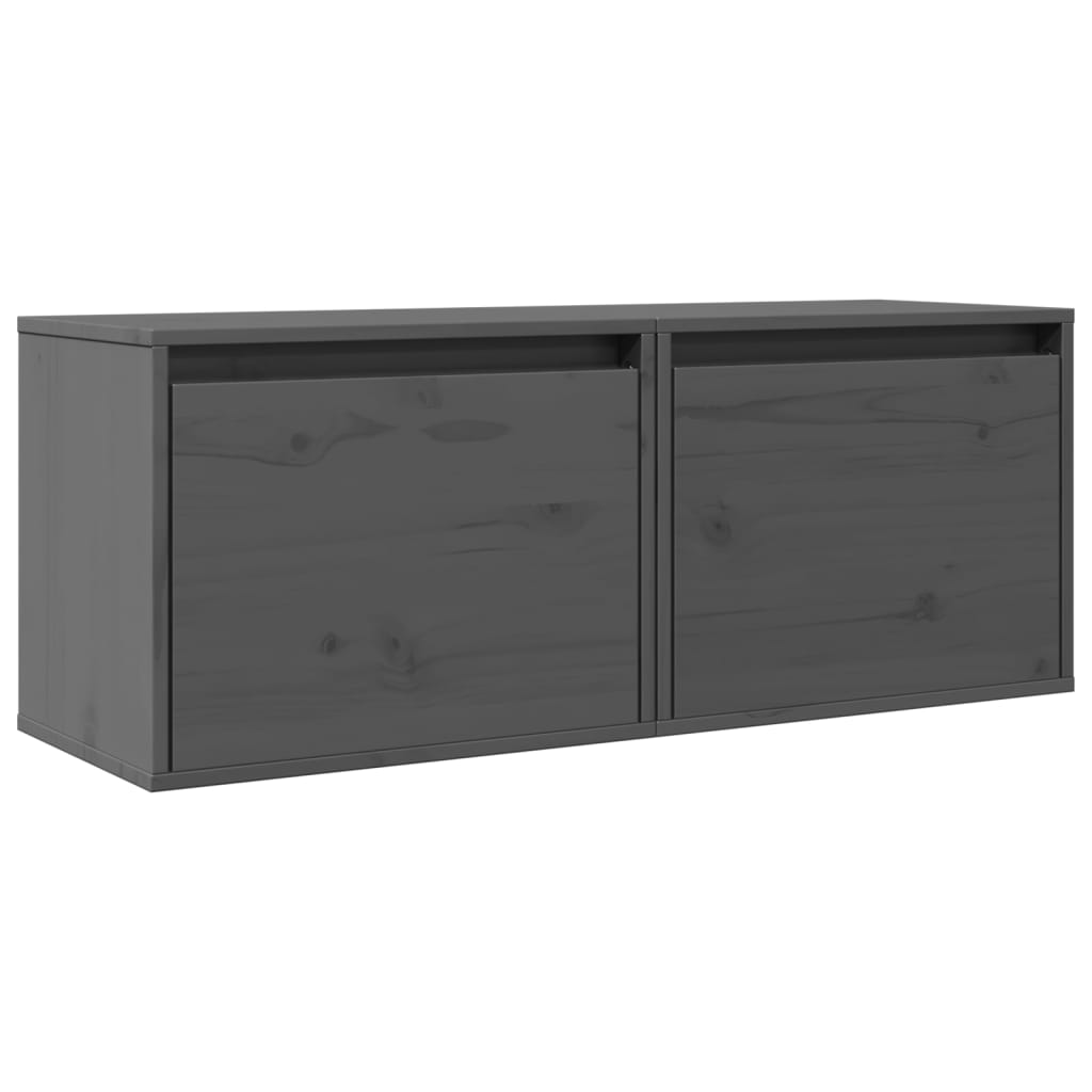 Väggskåp 2 St 45X30X35 Cm Massiv Furu