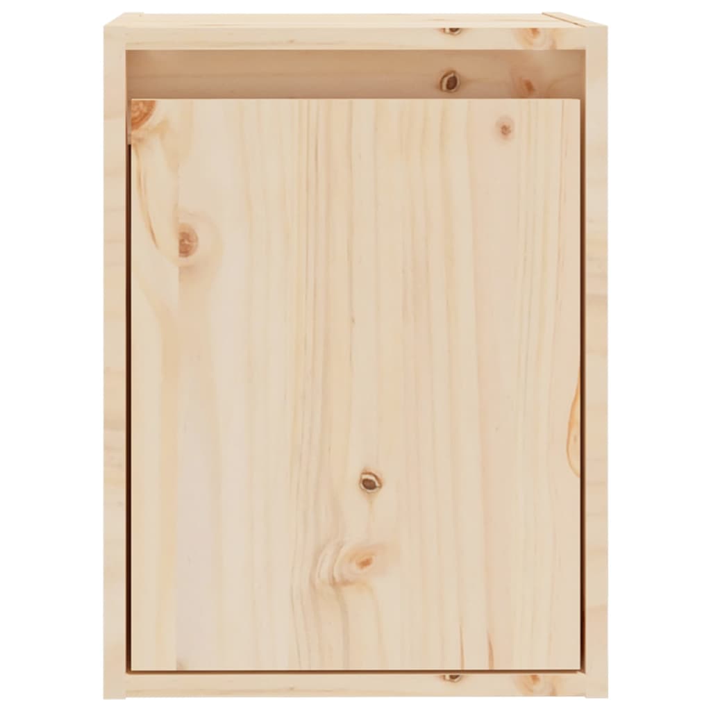 Väggskåp 2 St 30X30X40 Cm Massiv Furu