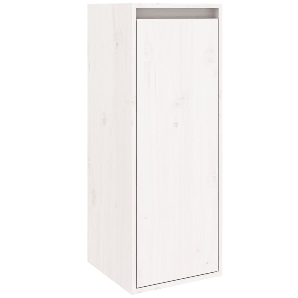 Väggskåp 2 St 30X30X80 Cm Massiv Furu