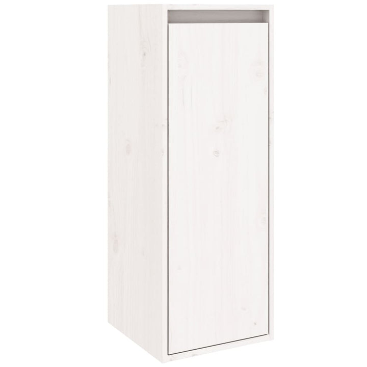 Väggskåp 2 St 30X30X80 Cm Massiv Furu