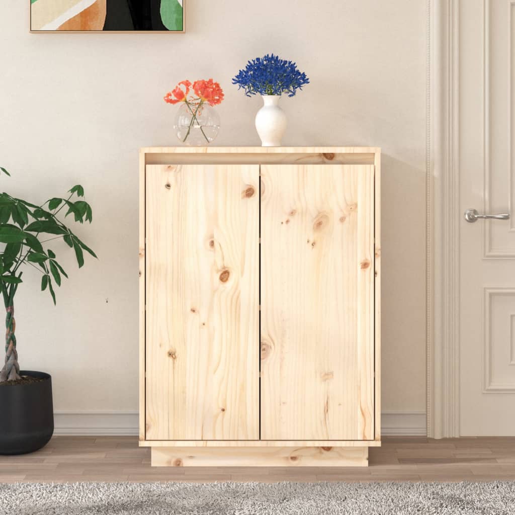 Skoskåp 60X35X80 Cm Massiv Furu