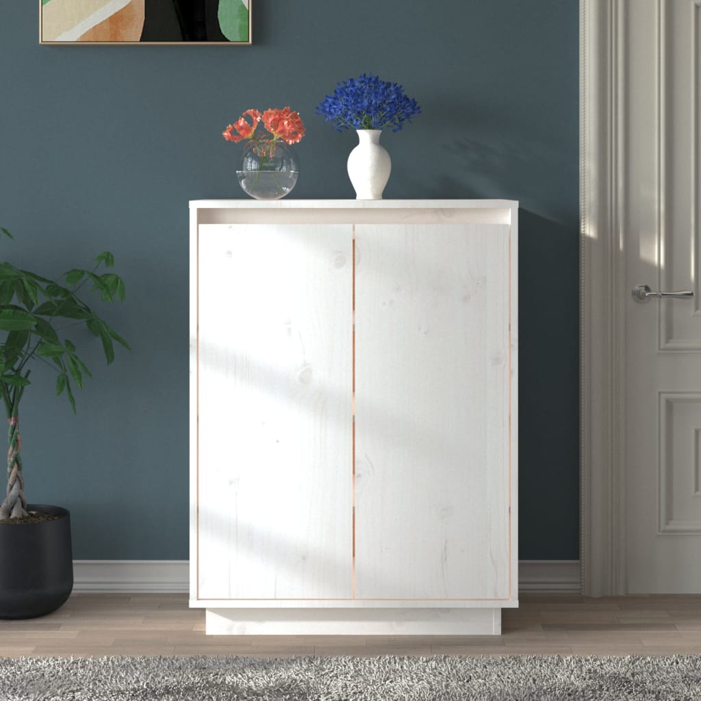 Skoskåp 60X35X80 Cm Massiv Furu