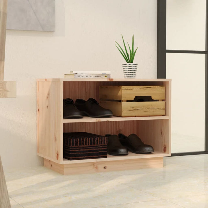 Skoskåp 60X34X45 Cm Massiv Furu