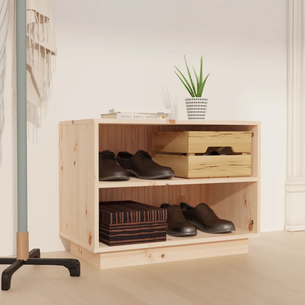 Skoskåp 60X34X45 Cm Massiv Furu