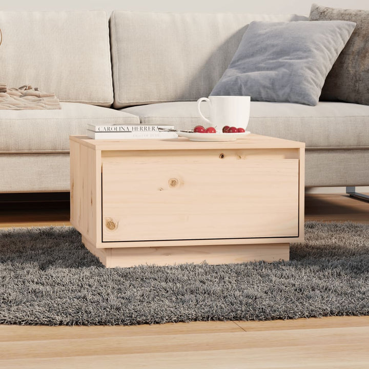 Soffbord 55X56X32 Cm Massivt Furu