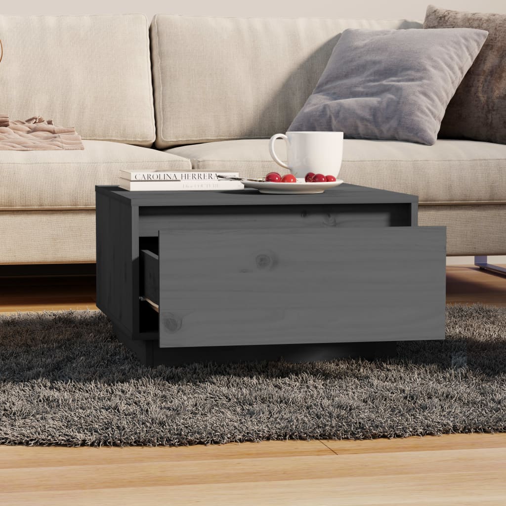 Soffbord 55X56X32 Cm Massivt Furu