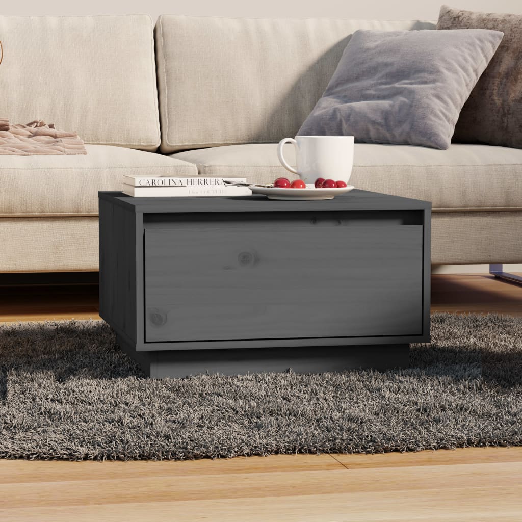 Soffbord 55X56X32 Cm Massivt Furu