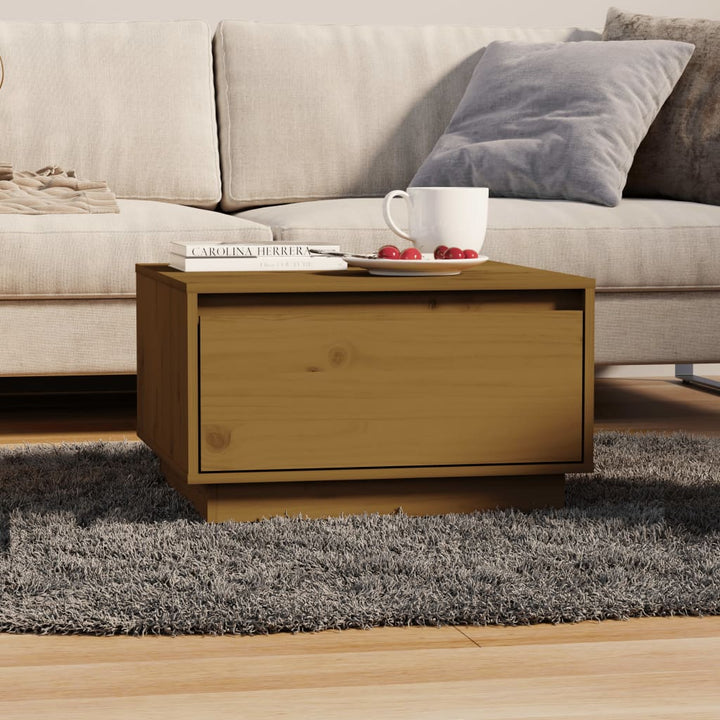 Soffbord 55X56X32 Cm Massivt Furu