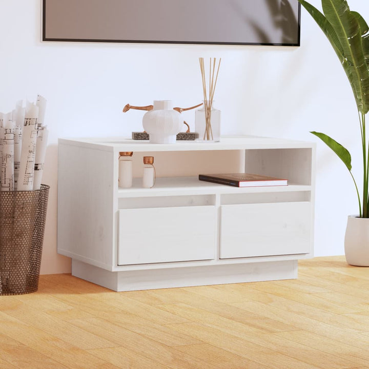Tv-Bänk 60X35X37 Cm Massiv Furu