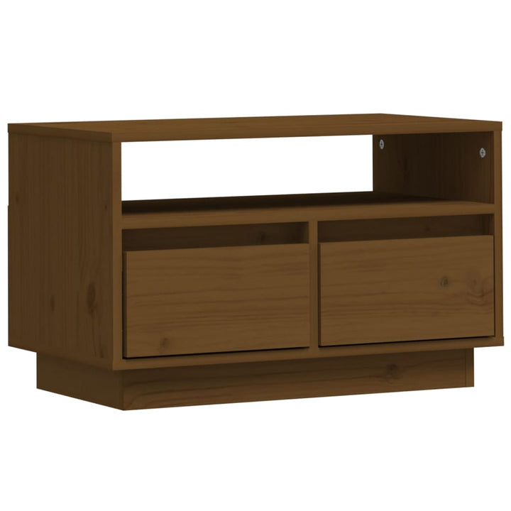 Tv-Bänk 60X35X37 Cm Massiv Furu