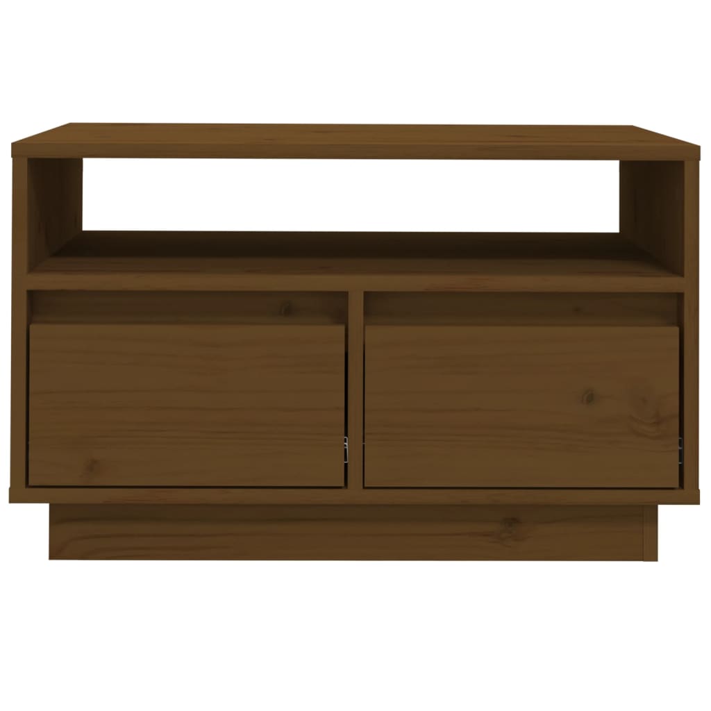Tv-Bänk 60X35X37 Cm Massiv Furu