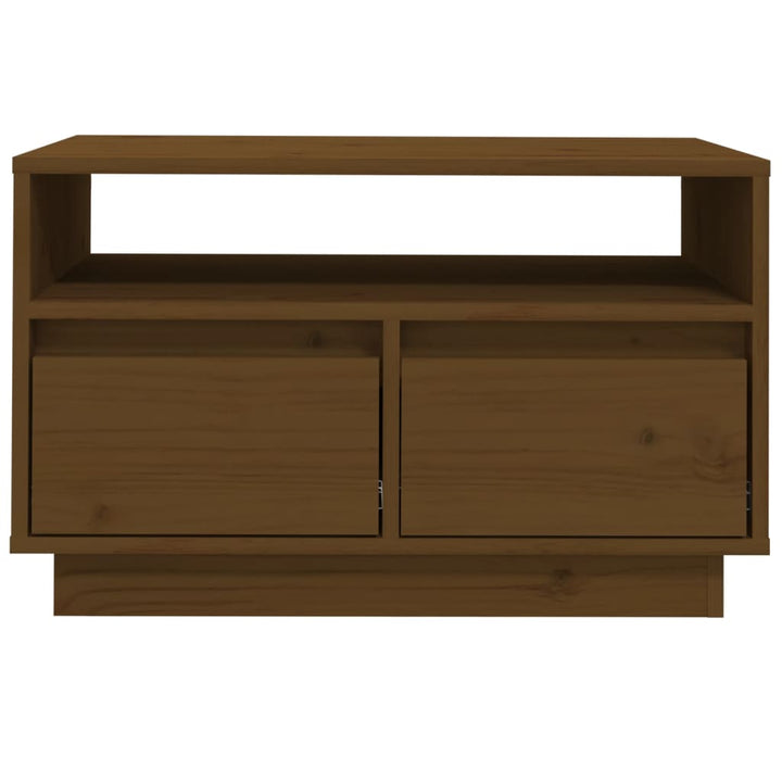 Tv-Bänk 60X35X37 Cm Massiv Furu