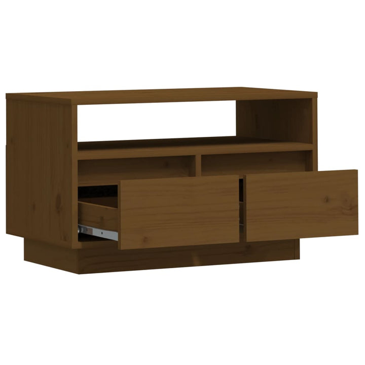 Tv-Bänk 60X35X37 Cm Massiv Furu