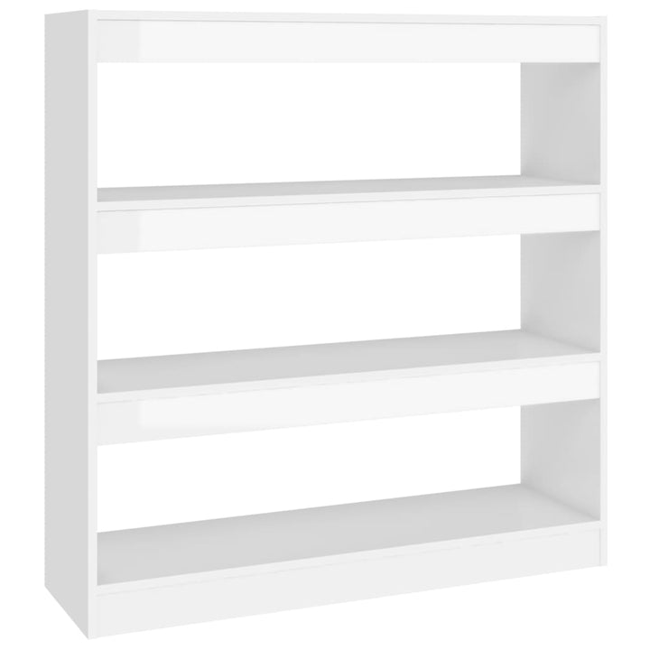 Bokhylla/Rumsavdelare Högglans Vit 100X30X103 Cm