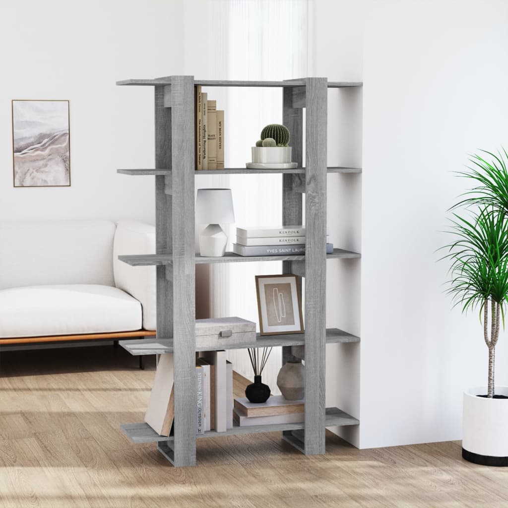 Bokhylla/Rumsavdelare Högglans Vit 100X30X160 Cm