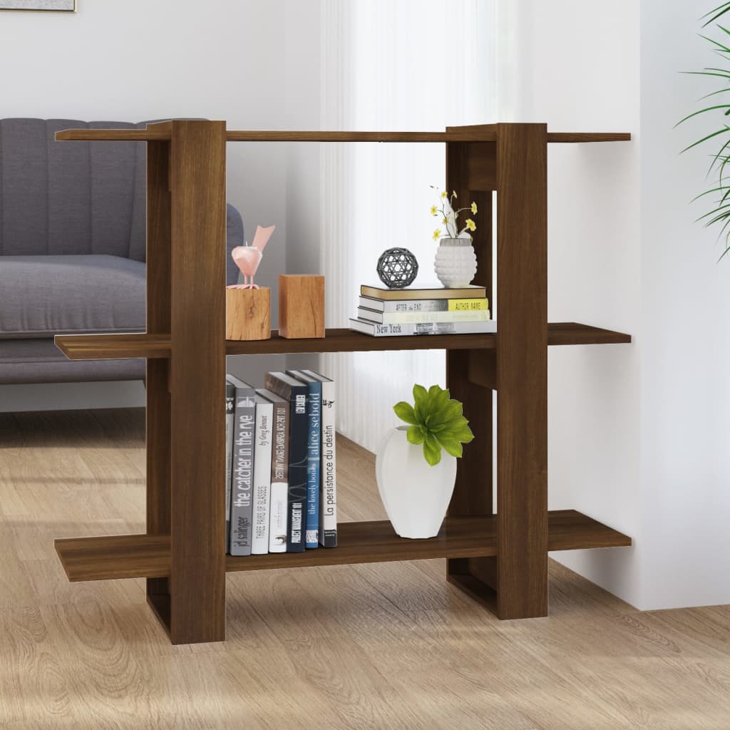 Bokhylla/Rumsavdelare -Ek 100X30X87 Cm
