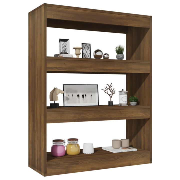 Bokhylla/Rumsavdelare Sonoma-Ek 80X30X103 Cm Konstruerat Trä