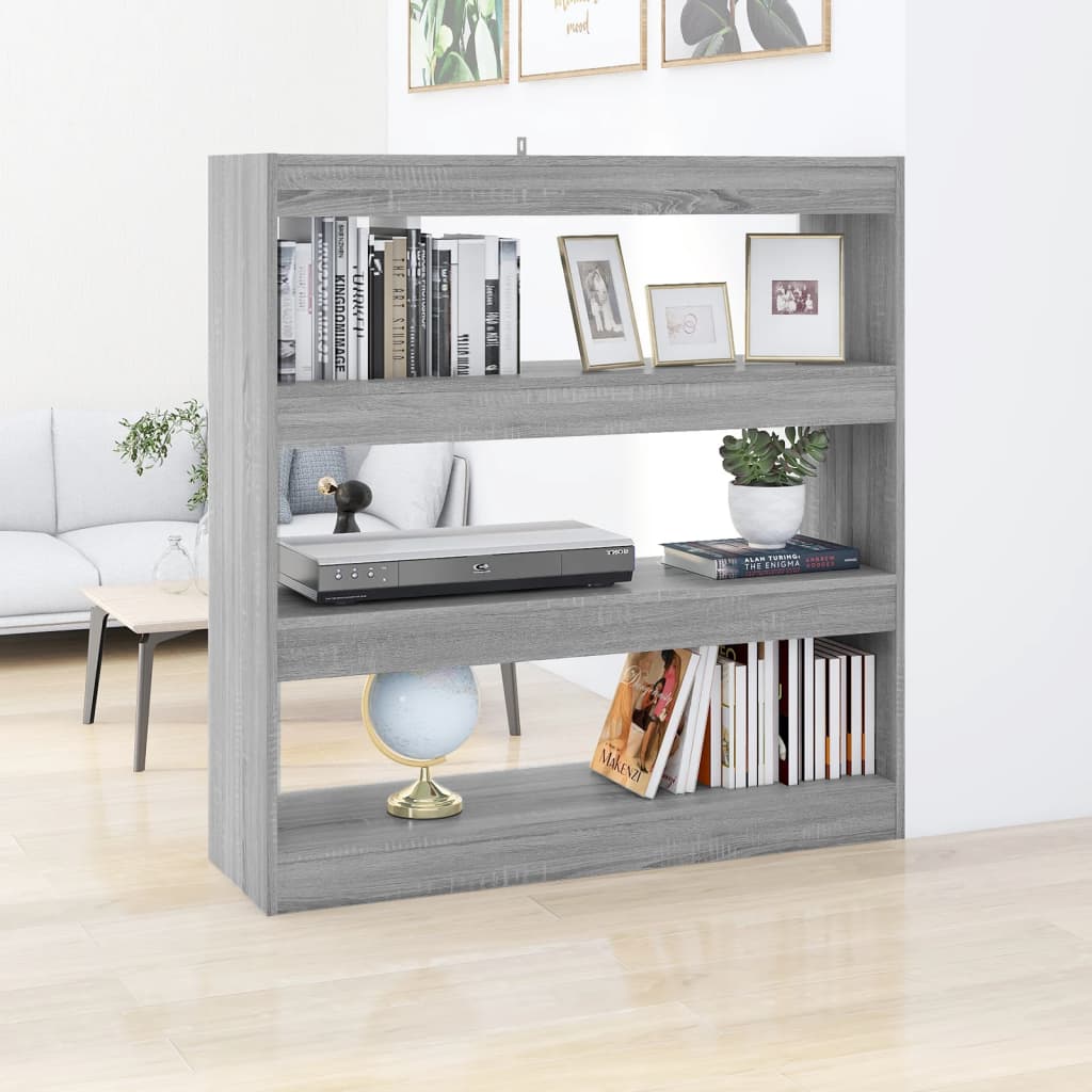 Bokhylla/Rumsavdelare Högglans Vit 100X30X103 Cm