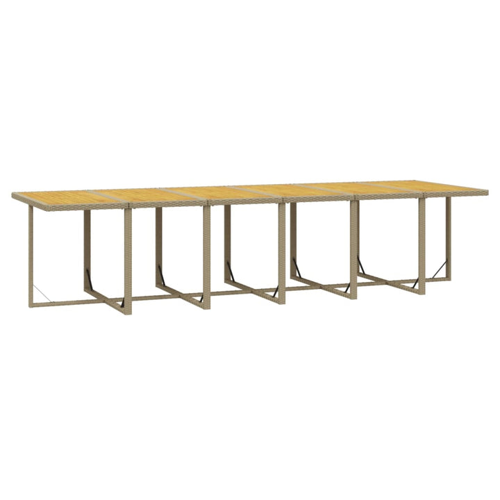 Matgrupp För Trädgården Med Dynor 17 Delar Konstrotting Beige