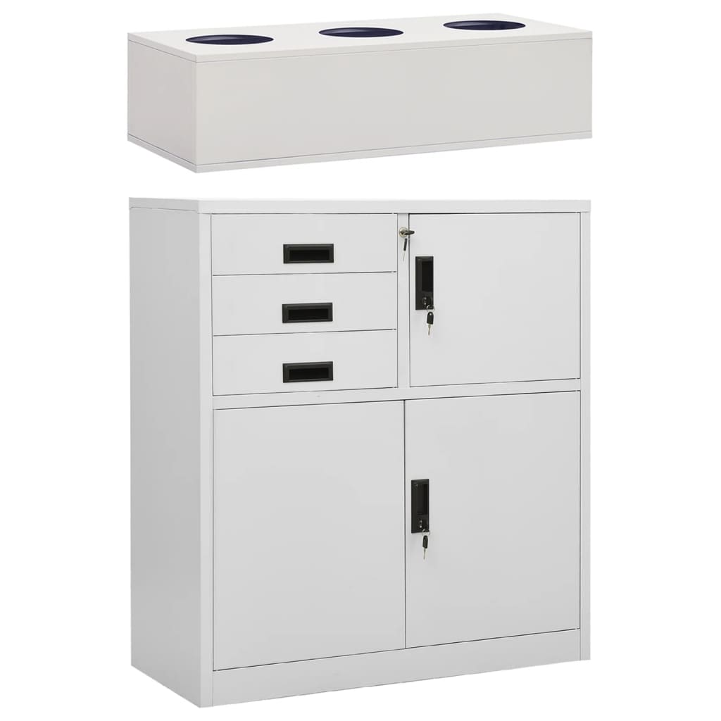Dokumentskåp 90X40X102 Cm Stål