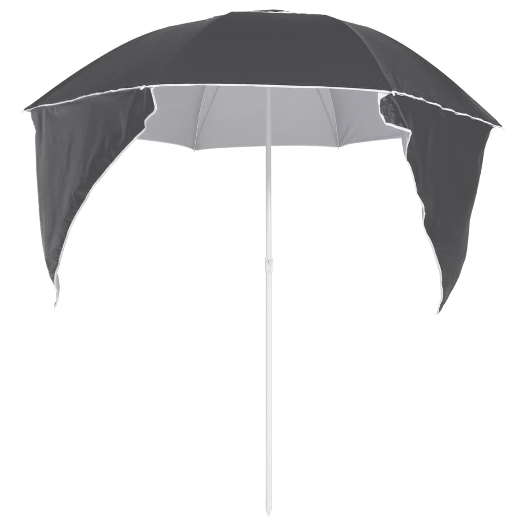 Strandparasoll Med Sidoväggar 215 Cm