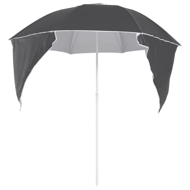 Strandparasoll Med Sidoväggar 215 Cm