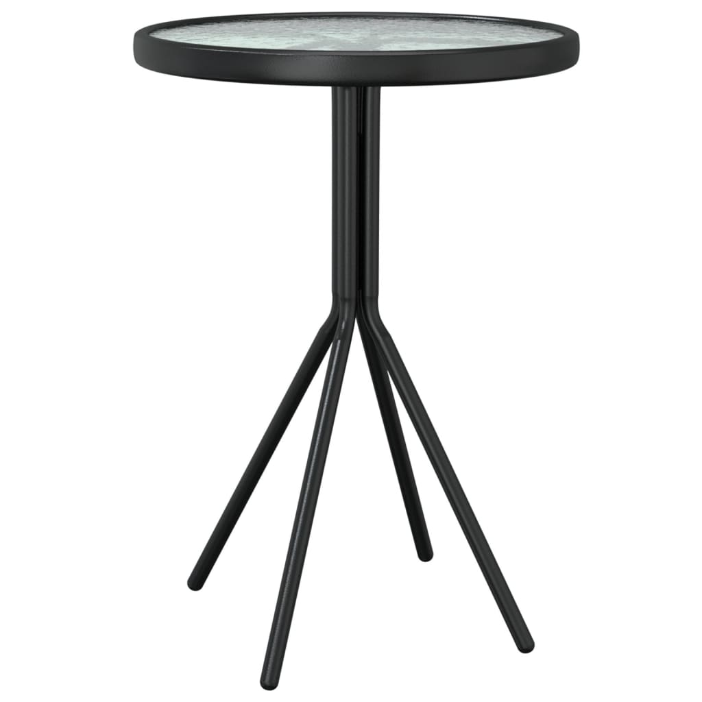 Caféset 3 Delar Stål Svart