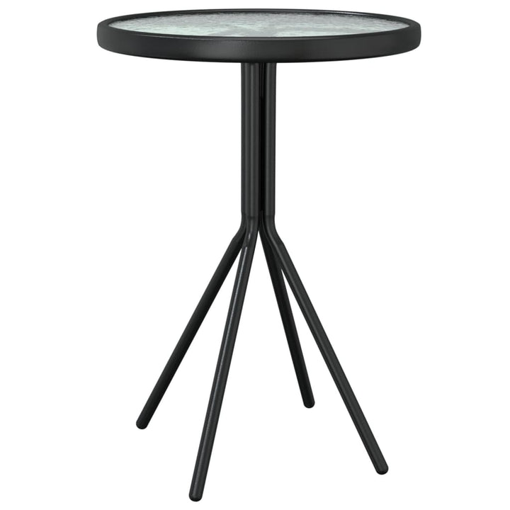 Caféset 3 Delar Stål Svart
