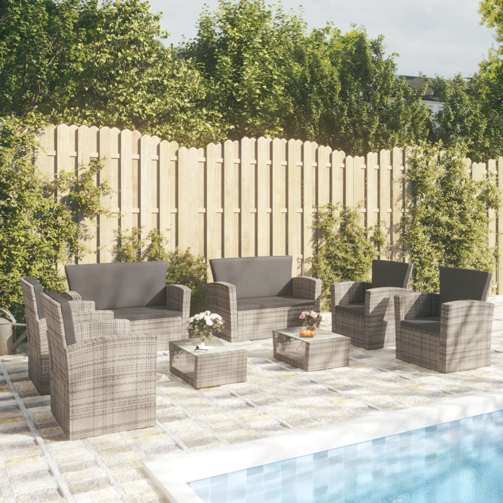 Loungegrupp För Trädgården Med Dynor 4 Delar Konstrotting