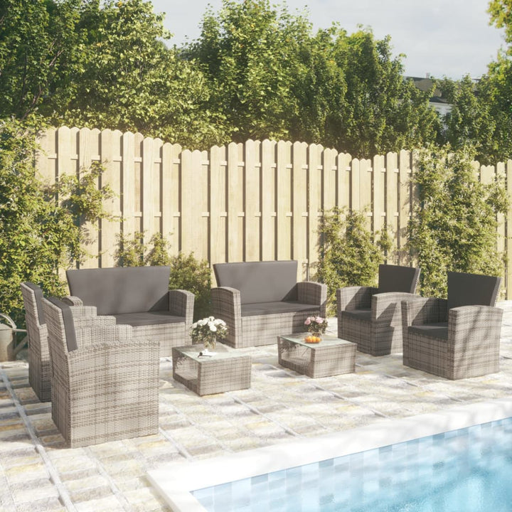 Loungegrupp För Trädgården Med Dynor 4 Delar Konstrotting