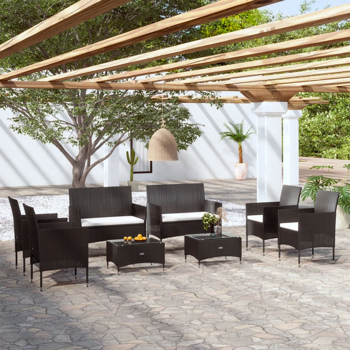 Loungegrupp Med Dynor 8 Delar Konstrotting