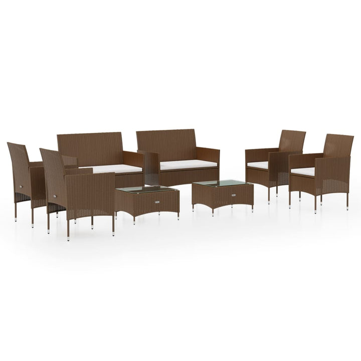 Loungegrupp Med Dynor 8 Delar Konstrotting