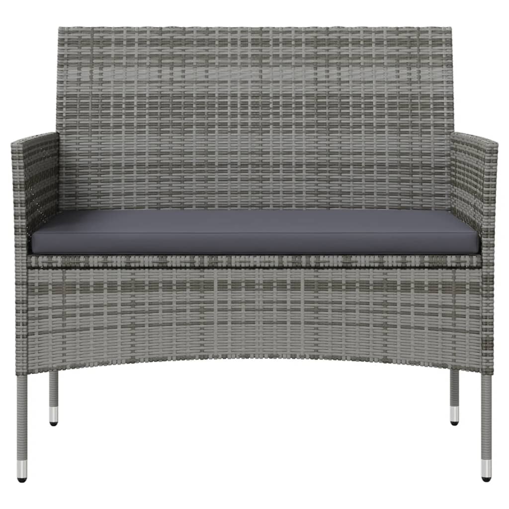 Loungegrupp För Trädgården 8 Delar Med Dynor Konstrotting