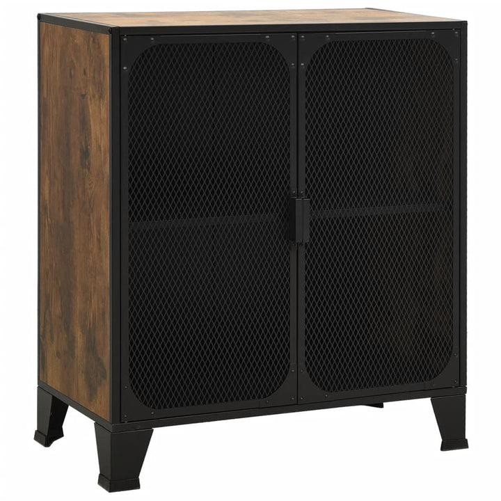 Förvaringsskåp 2 St 72X36X82 Cm Metall Och Mdf