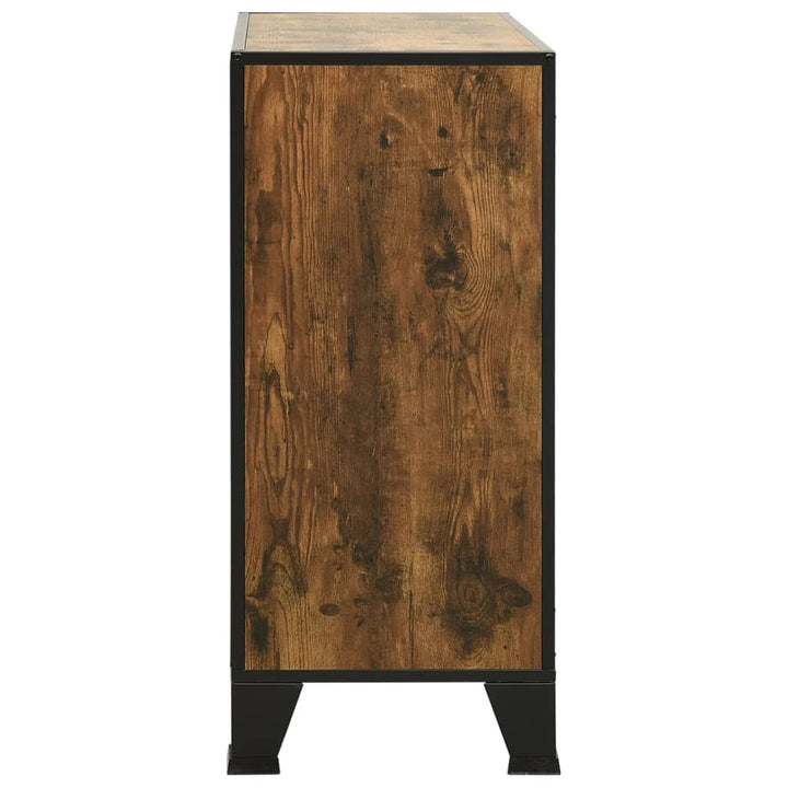Förvaringsskåp 2 St 72X36X82 Cm Metall Och Mdf