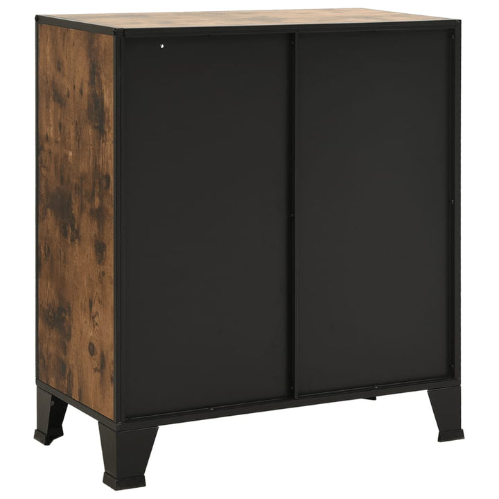 Förvaringsskåp 2 St 72X36X82 Cm Metall Och Mdf